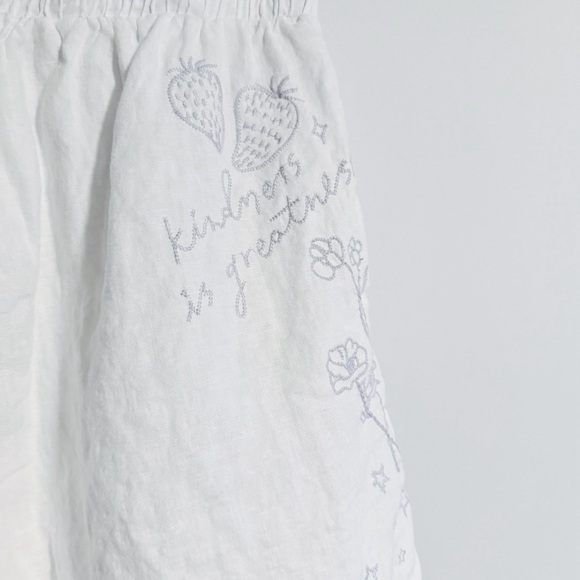 Johnny Was - White Embroidered High Waisted Shorts - Picture 5 of 6